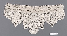Cuff (one of a pair), Bobbin and needle lace, British