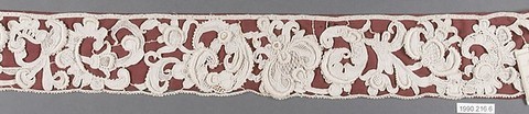 Edging, Linen, needle lace, Italian, Venice