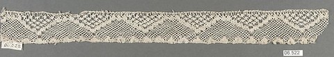 Edging, Bobbin lace, Italian, Venice