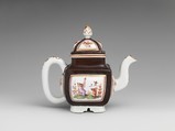 Teapot, Vienna, Hard-paste porcelain, Austrian, Vienna