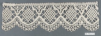 Piece, Bobbin lace, French, Craponne
