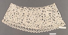 Pair of cuffs, Bobbin lace, British, Honiton