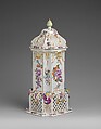 Food warmer with insert, Vienna, Hard-paste porcelain decoated in polychrome enamels, gold, Austrian, Vienna