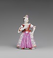 Table Bell in the Form of a Chambermaid, Vienna, Hard-paste porcelain, Austrian, Vienna