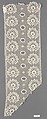 Piece, Bobbin lace, French, Lille