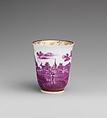 Cup, Possibly Claudius Innocentius Du Paquier period (1718–1744), Hard-paste porcelain, German, Meissen