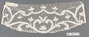 Piece, Bobbin lace, Point de Paris, French, Lille or Arras