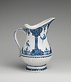 Ewer, Antoine Pavie (active 1703–27), Soft-paste porcelain decorated in underglaze blue, French, Paris
