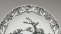 Charger, Vienna, Hard-paste porcelain, Austrian, Vienna
