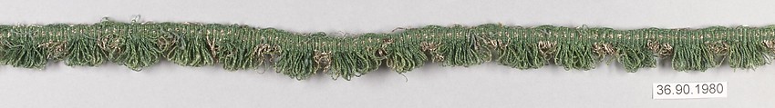 Fringe, Silk and metal thread, British
