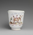 Jar, Capodimonte Porcelain Manufactory (Italian, 1740/43–1759), Soft-paste porcelain decorated in polychrome enamels, Italian, Naples