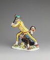 Fighting Harlequins, Meissen Manufactory (German, 1710–present), Hard-paste porcelain, German, Meissen