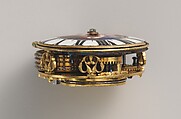 Watch, Watchmaker: Pieter Klock (Dutch, 1665–1754), Case: painted enamel on gold, Dutch, Amsterdam with Swiss, Geneva case