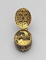 Watch in the form of a Lesser George, Movement by Nicholas Vallin (Flemish, active ca. 1590–died 1603), Case and dial: gold, partly enameled; movement: gilded brass and steel, British, London