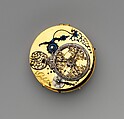 Watch, Watchmaker: Nicolas Gribelin (the Younger?) (French, 1637–1719), Case: enameled gold; Movement: gilded brass, steel, partly blued, and silver, French, Paris movement with possibly Blois case