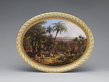Tray, Sèvres Manufactory (French, 1740–present), Hard-paste porcelain decorated in polychrome enamels, gold, French, Sèvres