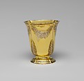 Beaker, Jean-Jacques Kirstein (master 1760, active 1798), Silver-gilt, French, Strasbourg