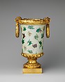 Pair of mounted vases, Chinese porcelain; gilt-bronze mounts, Chinese with French mounts