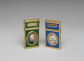 Souvenir with miniature portrait of François Boucher, Portrait miniature after Alexander Roslin (Swedish, Malmö 1718–1793 Paris), Gold, enamel, ivory, French, Paris