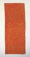 Fragment of crimson velvet with gold octagonal disks, Silk and metal thread, Iranian, probably Tabriz