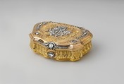 Snuffbox, Daniel Govaers (or Gouers) (French, master 1717, active 1736), Gold, diamonds, French, Paris