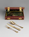 Set of six forks (part of a set), Louis-Joseph Lenhendrick (master 1747, died 1783), Silver gilt, French, Paris