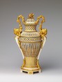 Vase with cover (Vase en ivoire) (one of a pair), Ivory and gilt bronze, French, Paris