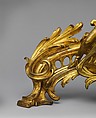 Pair of firedogs (chenets), Gilt bronze, French