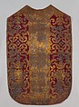 Chasuble, Leather, wool, metal leaf, Spanish