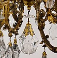 Twelve-light chandelier, attributed to Giovanni Battista Metellino (Italian, died 1724), Gilt steel (gilding not original) and rock crystal, Italian, Milan