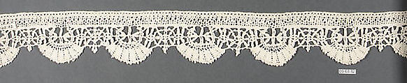 Lace border, Bobbin lace, Italian, Genoa