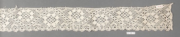 Strip, Bobbin lace, Italian, Genoa