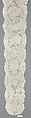 Pair of lappets, Bobbin lace, point d'Angleterre, Flemish, Brussels
