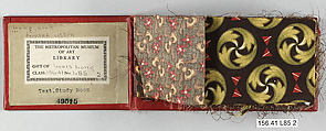 Textile Sample Book, Louis Long, Cotton, European