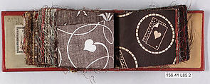 Textile Sample Book, Louis Long, Cotton, European