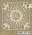 Small square, Cotton, needle lace, Armenian