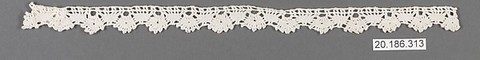 Edging, Bobbin lace, Italian, Genoa