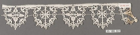 Edging, Bobbin lace, Italian, Genoa