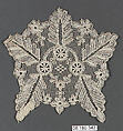 Ornament, Bobbin lace, German, Saxony