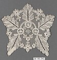 Ornament, Bobbin lace, German, Saxony