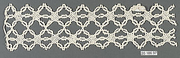 Insertion, Bobbin lace, Italian, Venice