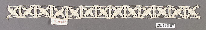 Insertion, Bobbin lace, Italian, Genoa