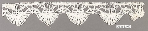 Edging, Bobbin lace, Italian, Genoa