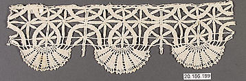 Edging, Bobbin lace, Italian, Liguria