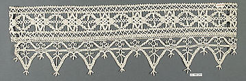 Edging and insertion, Bobbin lace, Italian, Venice
