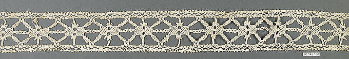 Fragment, Bobbin lace, Italian, Venice