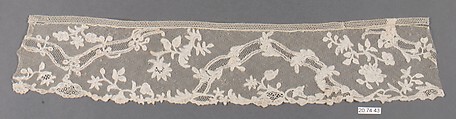 Piece, Bobbin lace, point d'Angleterre, Flemish, Brussels