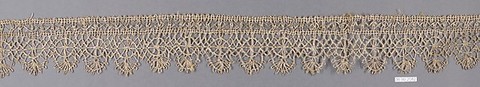 Piece, Metal thread, bobbin lace, European