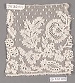Fragment, Bobbin lace, Dutch, Turnhout or Sint-Truiden (Saint Trond)