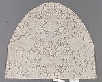 Cap crown, Bobbin lace, point d'Angleterre, Flemish, Brussels